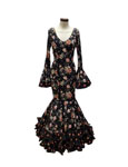 Size 42. Flamenco Dress. Mod. Gala Estampado Negro 271.901€ #50329GALAESTMNG42